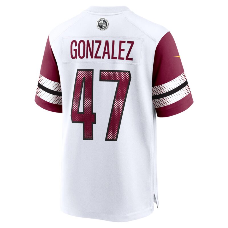 Zane Gonzalez Washington Commanders Game Jersey - White - Image 3