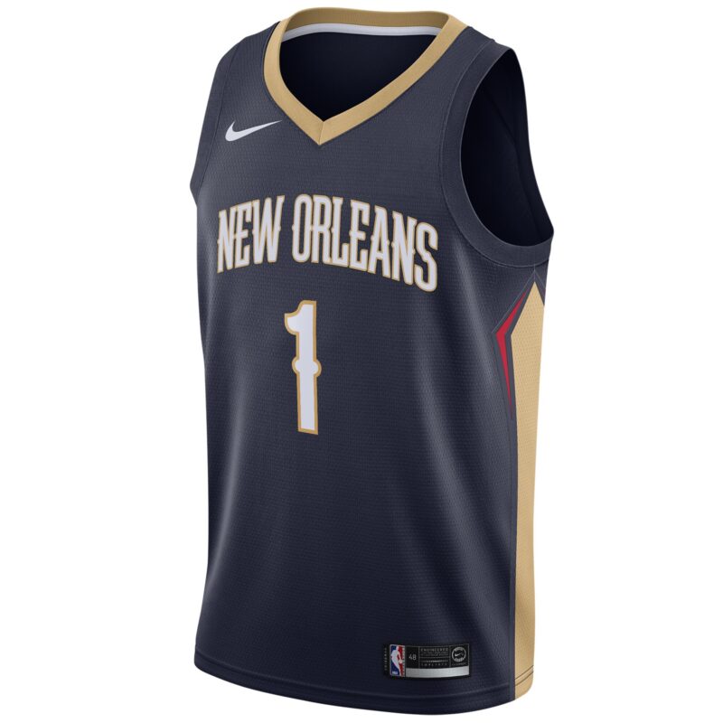 Zion Williamson New Orleans Pelicans 2019 Basketball Draft First Round Pick Swingman Jersey Navy - Icon Edition - Image 2