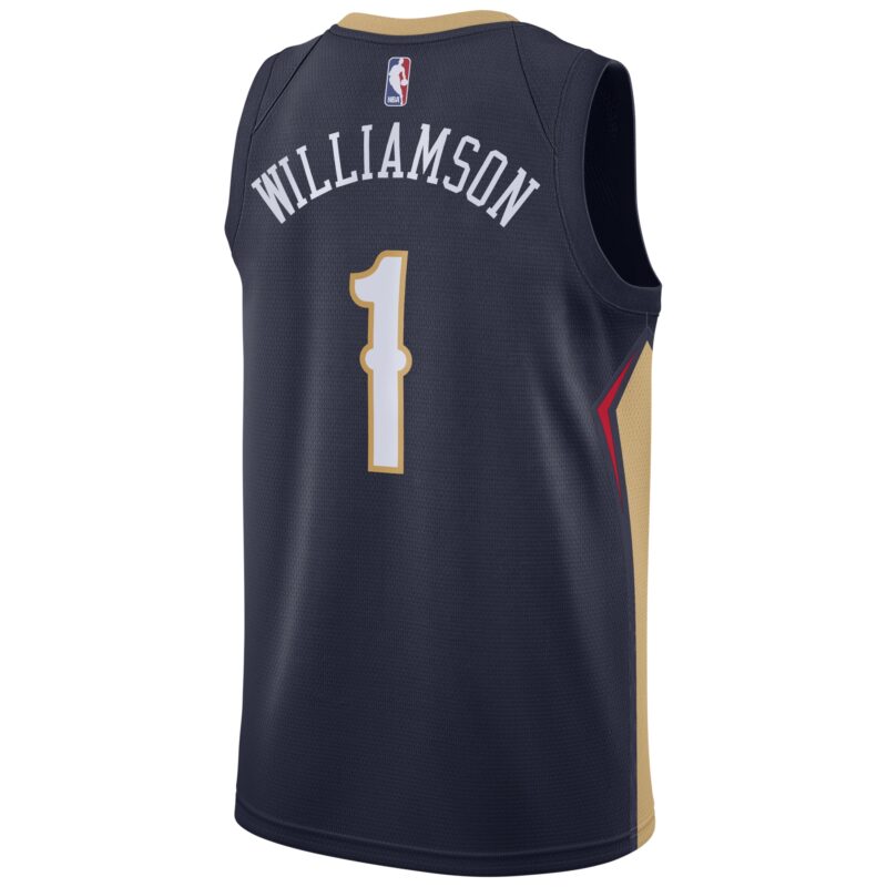 Zion Williamson New Orleans Pelicans 2019 Basketball Draft First Round Pick Swingman Jersey Navy - Icon Edition - Image 3
