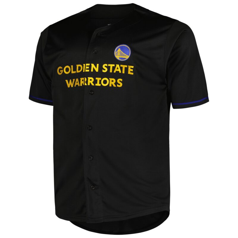 Golden State Warriors Profile Big & Tall Pop Jersey - Black - Image 2