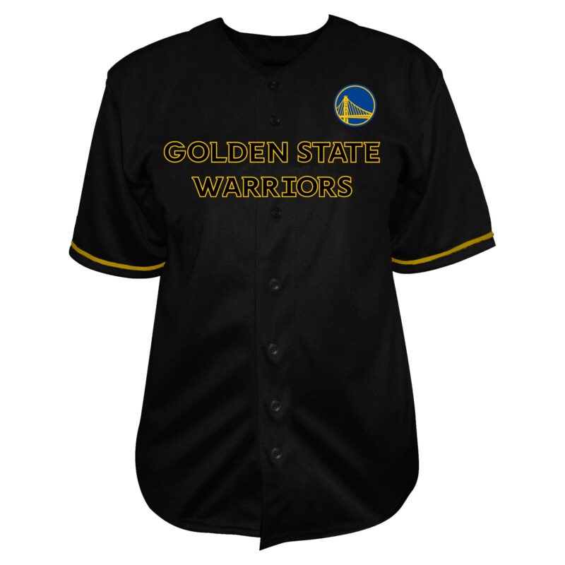 Stephen Curry Golden State Warriors Profile Big & Tall Name & Number Button-Up Jersey - Black - Image 2