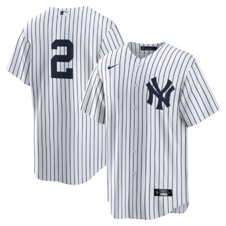 Derek Jeter New York Yankees Jersey - White/Navy