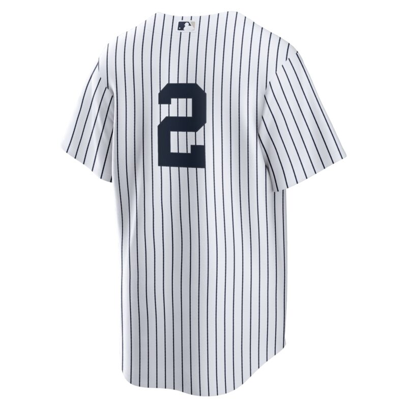 Derek Jeter New York Yankees Jersey - White/Navy - Image 3