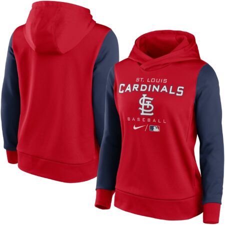 St. Louis Cardinals Women's Collection Pullover Hoodie - Red/Navy