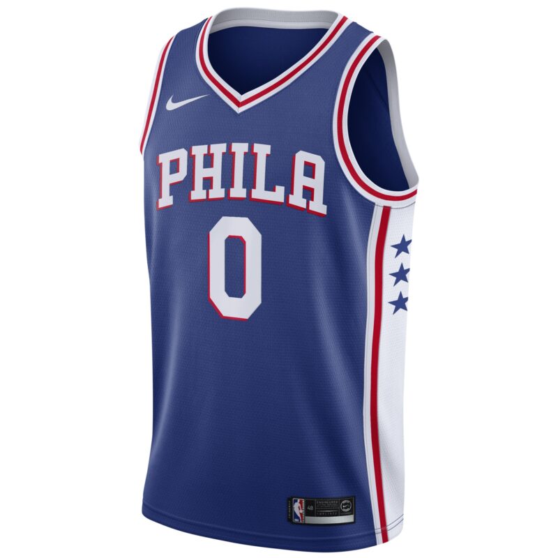 Tyrese Maxey Philadelphia 76ers Swingman Jersey Icon Edition - Royal - Image 2