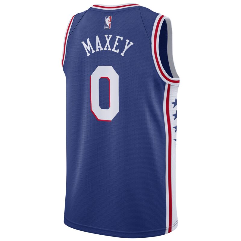 Tyrese Maxey Philadelphia 76ers Swingman Jersey Icon Edition - Royal - Image 3