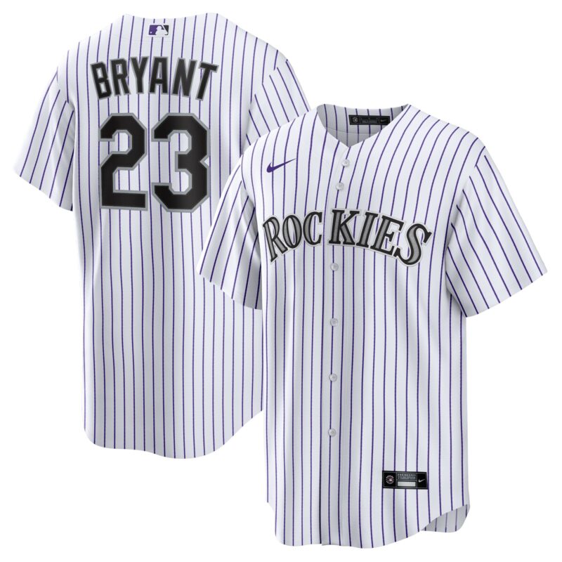 Kris Bryant Colorado Rockies Player Jersey - White/Purple