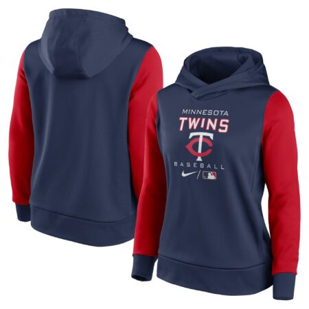 Minnesota Twins Women's Collection Pullover Hoodie - Navy/Red