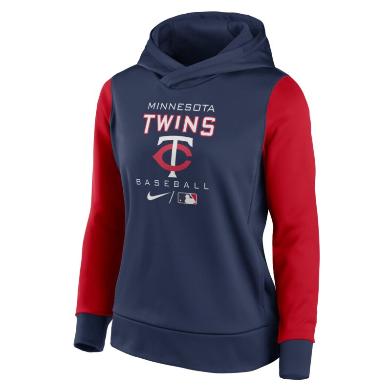Minnesota Twins Women's Collection Pullover Hoodie - Navy/Red - Image 2