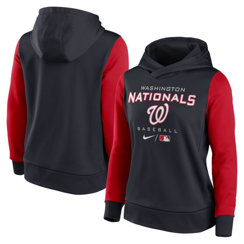 Washington Nationals Women's Collection Pullover Hoodie - Navy/Red