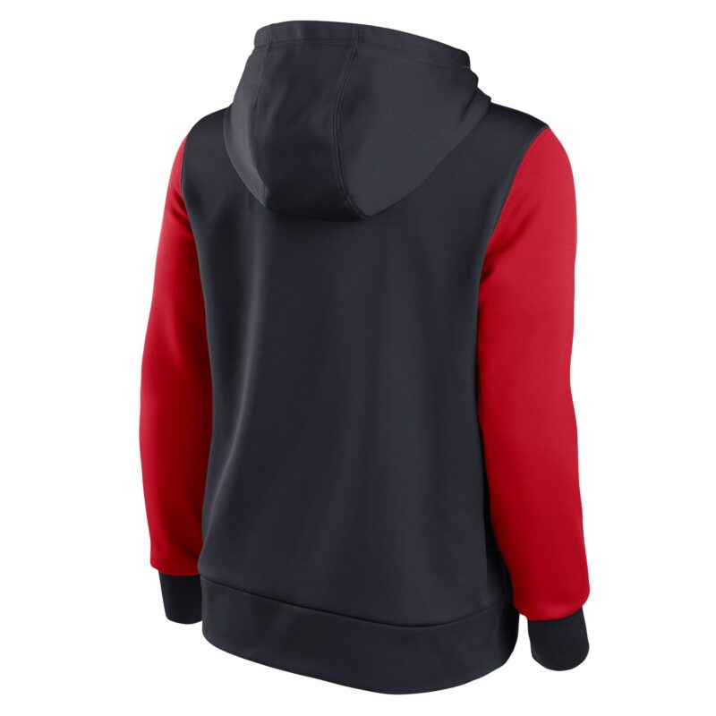 Washington Nationals Women's Collection Pullover Hoodie - Navy/Red - Image 3