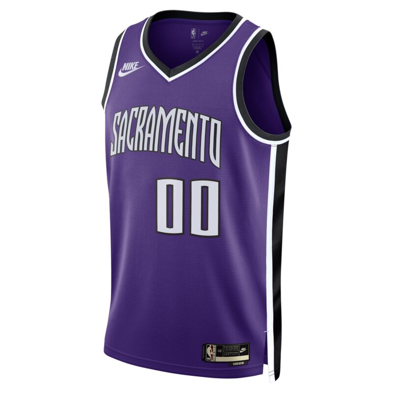 Sacramento Kings Unisex Adult Swingman Custom Jersey - Classic Edition - Purple - Image 2