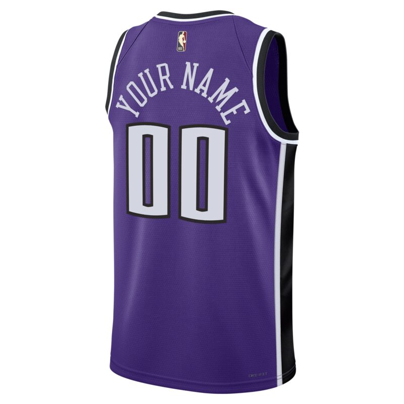 Sacramento Kings Unisex Adult Swingman Custom Jersey - Classic Edition - Purple - Image 3