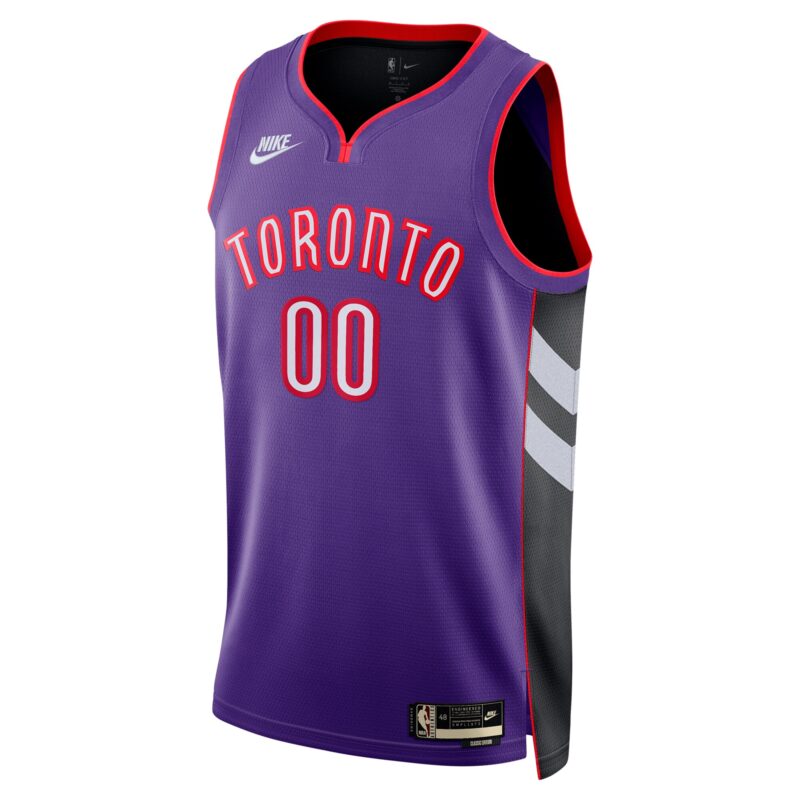 Toronto Raptors Unisex Adult Swingman Custom Jersey - Classic Edition - Purple - Image 2