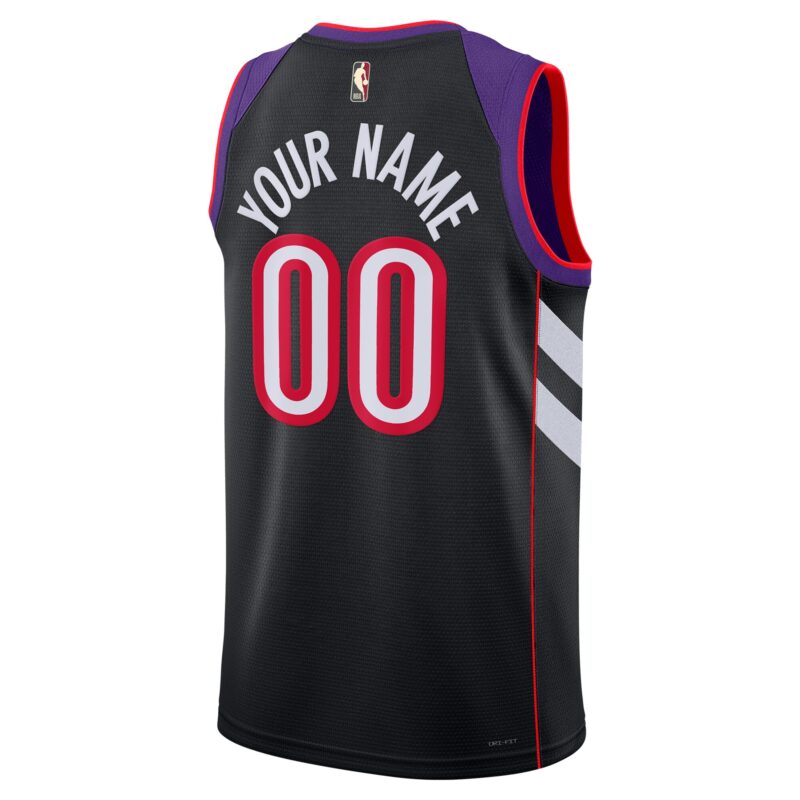 Toronto Raptors Unisex Adult Swingman Custom Jersey - Classic Edition - Purple - Image 3