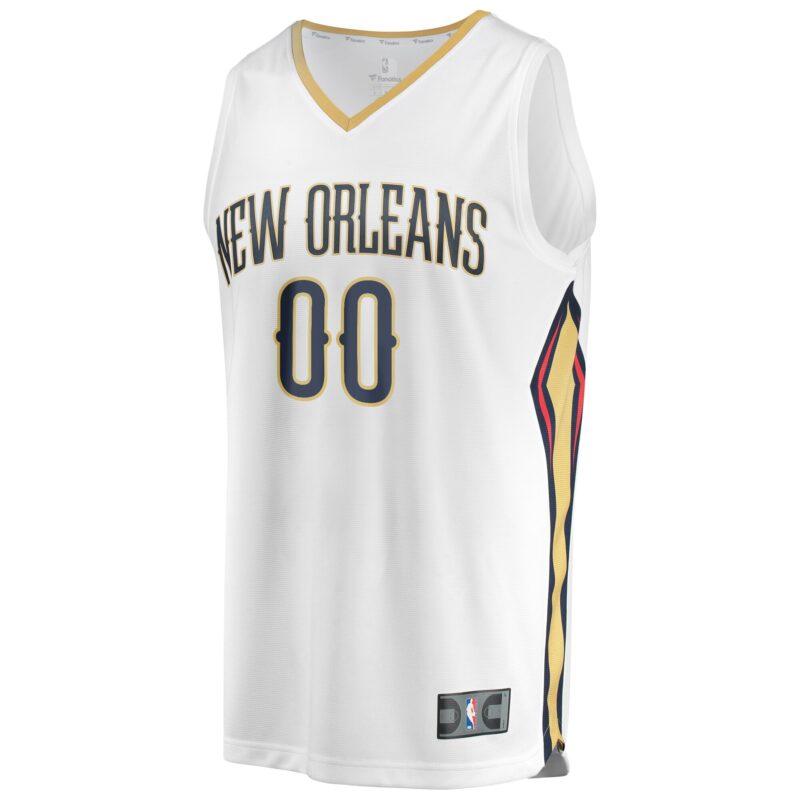 New Orleans Pelicans Unisex Custom Fast Break Jersey - Association Edition - White - Image 2