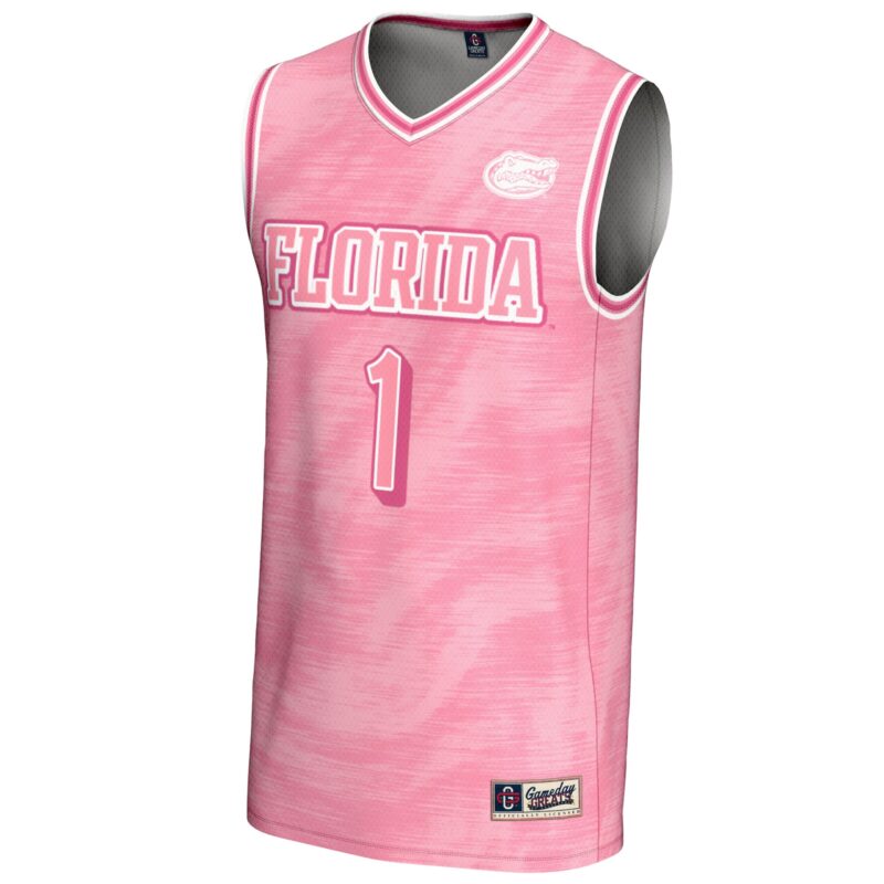 #1 Florida Gators GameDay Greats Unisex Lightweight Basketball Fashion Jersey - Pink - Image 2