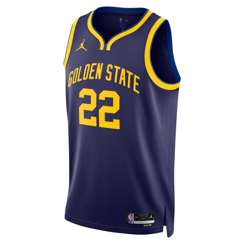 Andrew Wiggins Golden State Warriors Brand Unisex Swingman Jersey - Statement Edition - Navy - Image 2