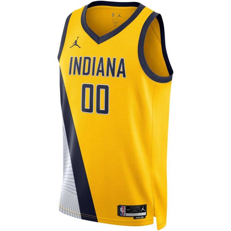 Bennedict Mathurin Indiana Pacers Brand Unisex Swingman Jersey - Statement Edition - Gold - Image 2