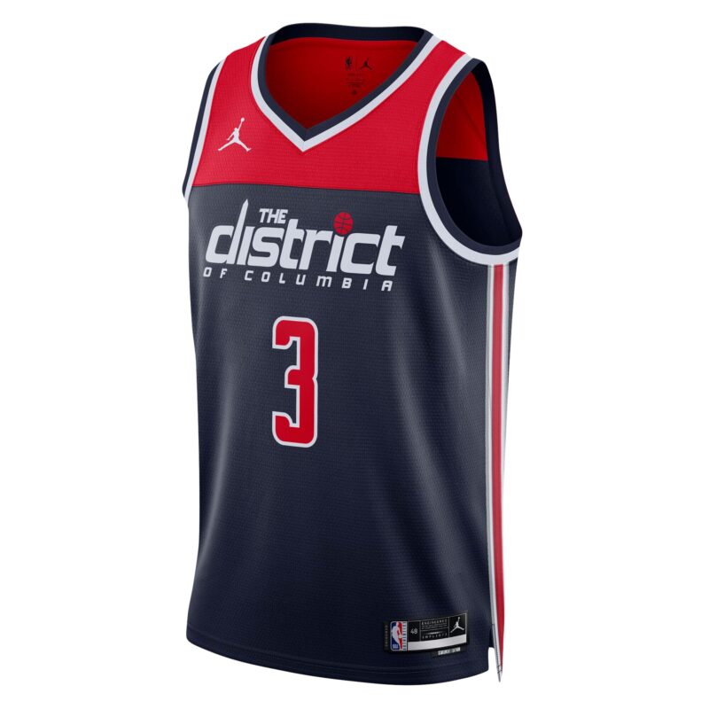 Bradley Beal Washington Wizards Brand Unisex Swingman Jersey - Statement Edition - Navy - Image 2