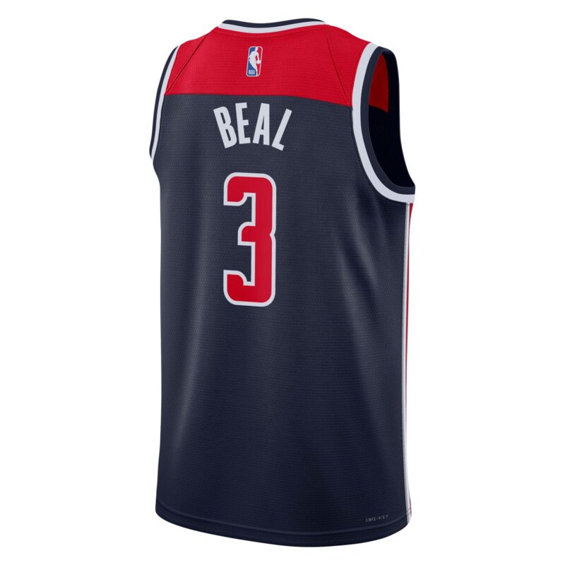 Bradley Beal Washington Wizards Brand Unisex Swingman Jersey - Statement Edition - Navy - Image 3