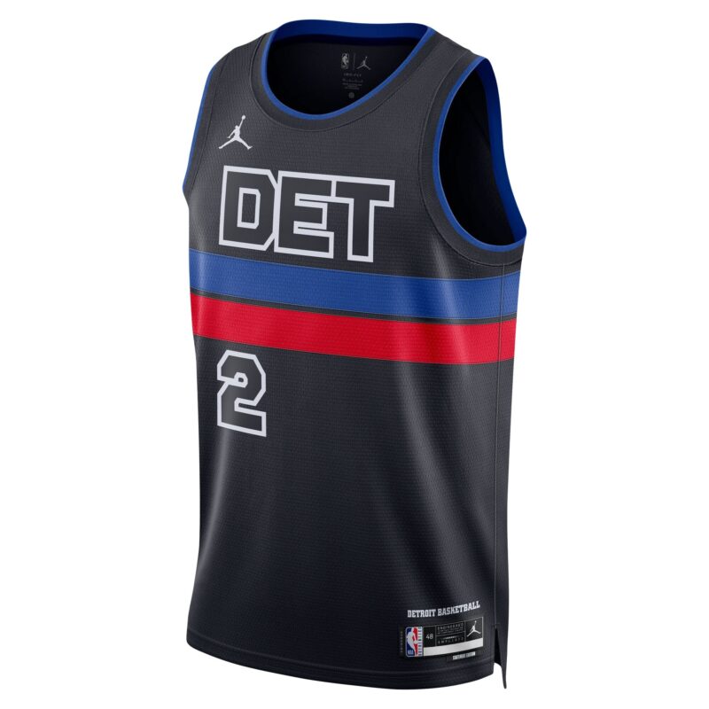 Cade Cunningham Detroit Pistons Brand Unisex Swingman Jersey - Statement Edition - Black - Image 2