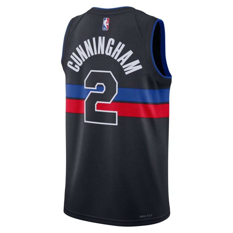 Cade Cunningham Detroit Pistons Brand Unisex Swingman Jersey - Statement Edition - Black - Image 3