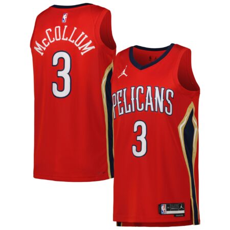 CJ McCollum New Orleans Pelicans Brand Unisex Swingman Jersey - Statement Edition - Red