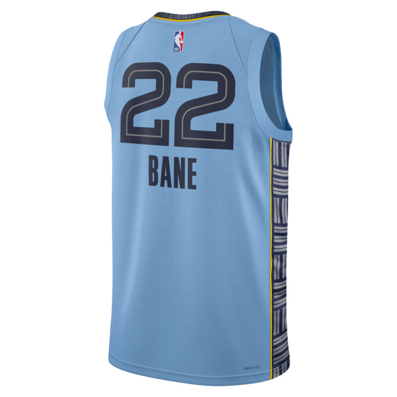 Desmond Bane Memphis Grizzlies Brand Unisex Swingman Jersey - Statement Edition - Light Blue - Image 3