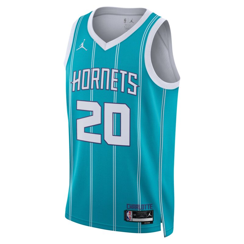 Gordon Hayward Charlotte Hornets Brand Unisex Swingman Jersey - Icon Edition - Teal - Image 2
