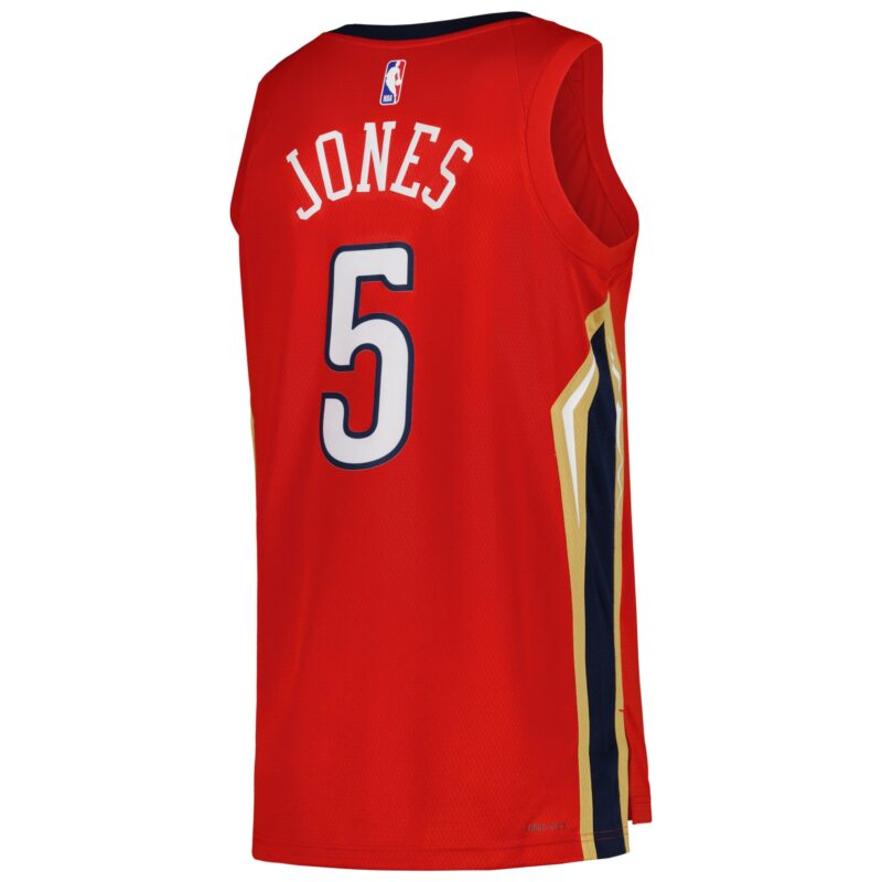 Herbert Jones New Orleans Pelicans Brand Unisex Swingman Jersey - Statement Edition - Red - Image 3