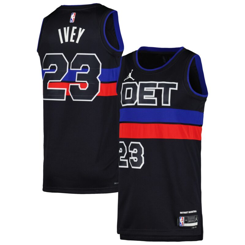 Jaden Ivey Detroit Pistons Brand Unisex Swingman Jersey - Statement Edition - Black