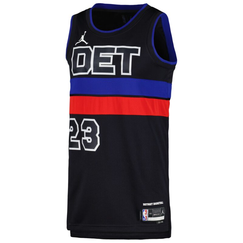 Jaden Ivey Detroit Pistons Brand Unisex Swingman Jersey - Statement Edition - Black - Image 2