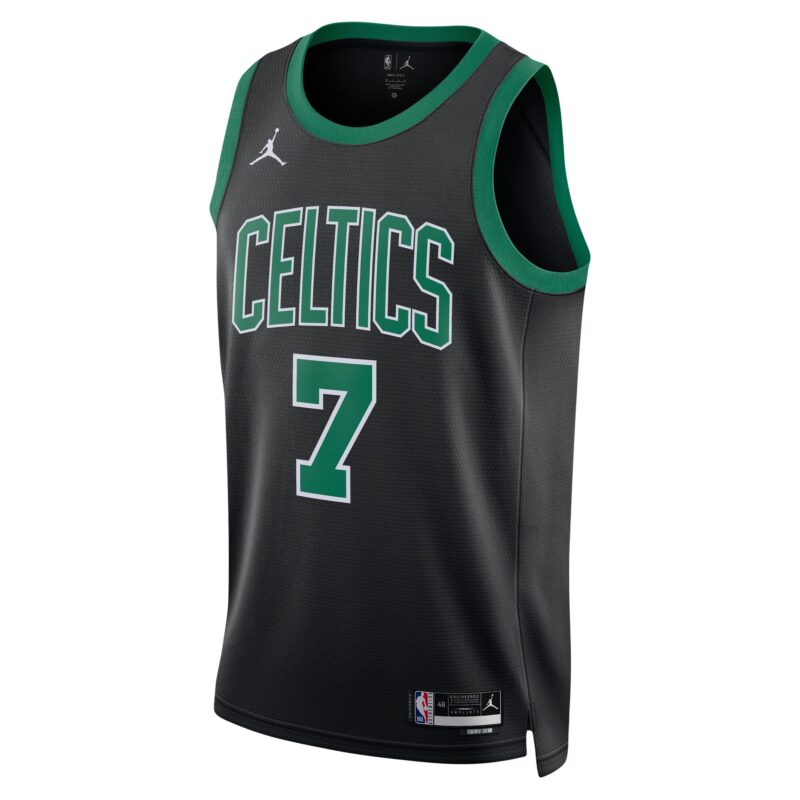Jaylen Brown Boston Celtics Brand Unisex Swingman Jersey - Statement Edition - Black - Image 2
