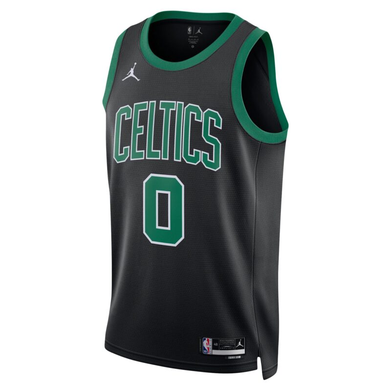 Jayson Tatum Boston Celtics Brand Unisex Swingman Jersey - Statement Edition - Black - Image 2