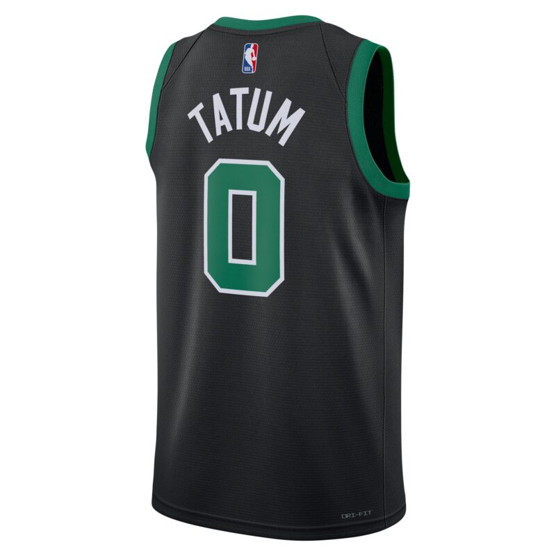 Jayson Tatum Boston Celtics Brand Unisex Swingman Jersey - Statement Edition - Black - Image 3