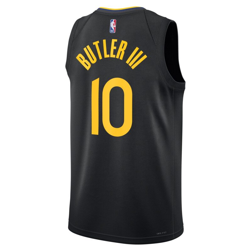 Jimmy Butler Golden State Warriors Brand Unisex Swingman Jersey - Statement Edition - Black - Image 3