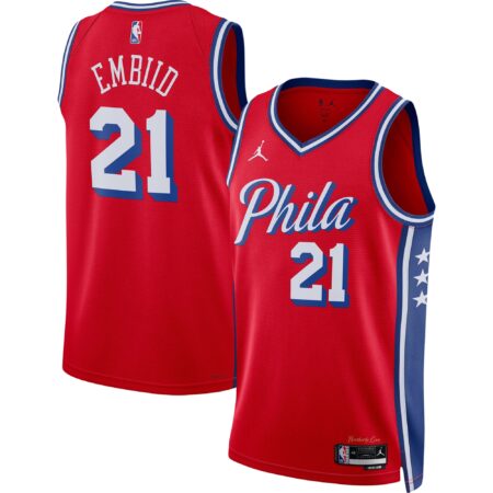 Joel Embiid Philadelphia 76ers Brand Unisex Swingman Jersey - Statement Edition - Red