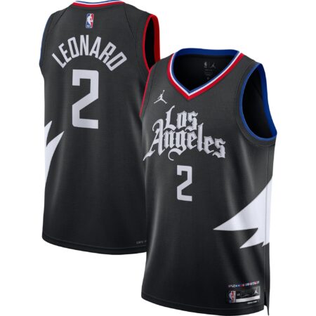 Kawhi Leonard LA Clippers Brand Unisex Swingman Jersey - Statement Edition - Black