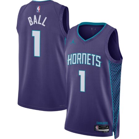 LaMelo Ball Charlotte Hornets Brand Unisex Swingman Jersey - Statement Edition - Purple