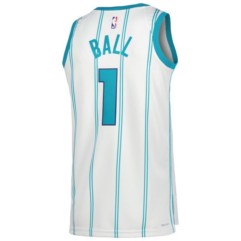 LaMelo Ball Charlotte Hornets Brand Unisex Swingman Jersey - Association Edition - White - Image 3