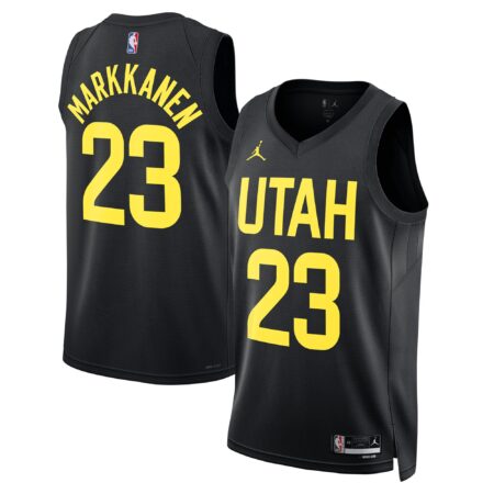 Lauri Markkanen Utah Jazz Brand Unisex Swingman Player Jersey - Statement Edition - Black