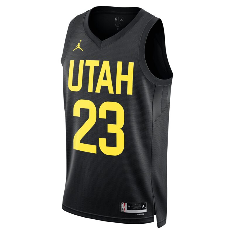 Lauri Markkanen Utah Jazz Brand Unisex Swingman Player Jersey - Statement Edition - Black - Image 2