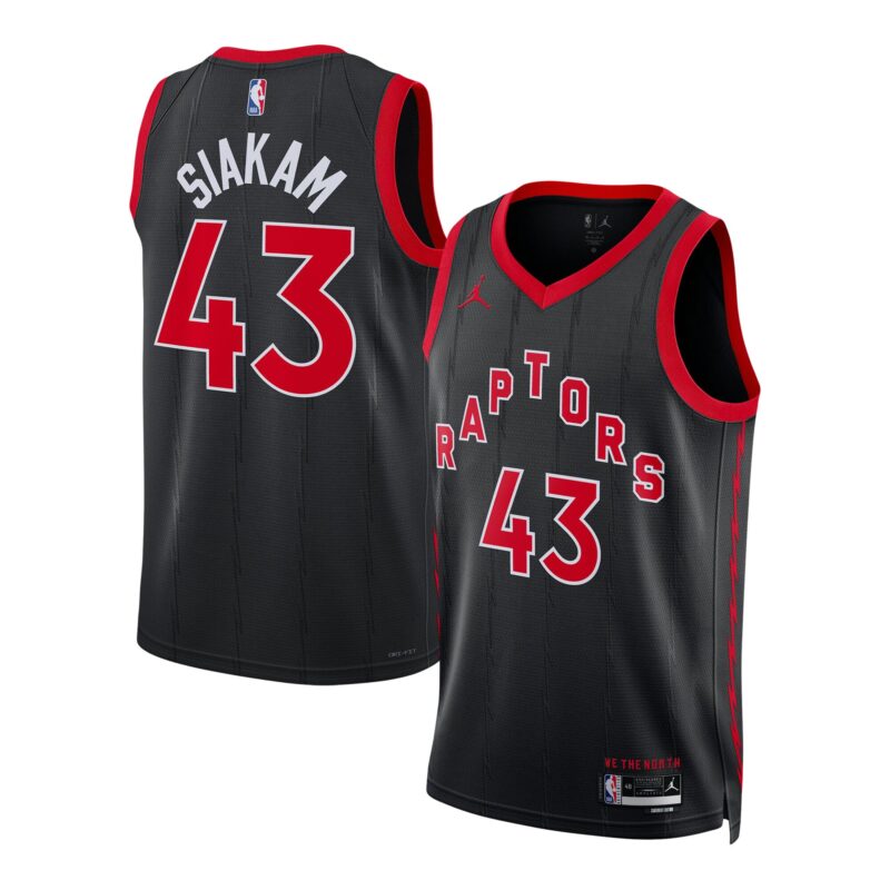 Pascal Siakam Toronto Raptors Brand Unisex Swingman Jersey - Statement Edition - Black