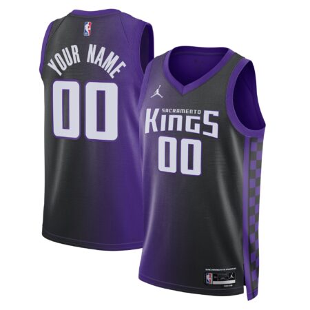 Sacramento Kings Brand Unisex Swingman Custom Jersey - Statement Edition - Purple