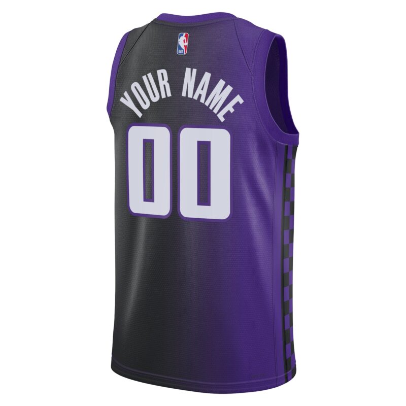 Sacramento Kings Brand Unisex Swingman Custom Jersey - Statement Edition - Purple - Image 3