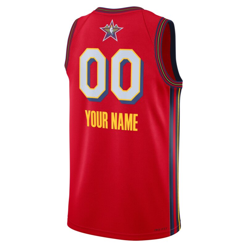 Brand Unisex 2025 Basketball All-Star Game Swingman Pick-A-Player Jersey - Red - Image 3