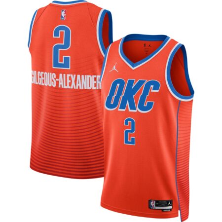 Shai Gilgeous-Alexander Oklahoma City Thunder Brand Unisex Swingman Jersey - Statement Edition - Orange