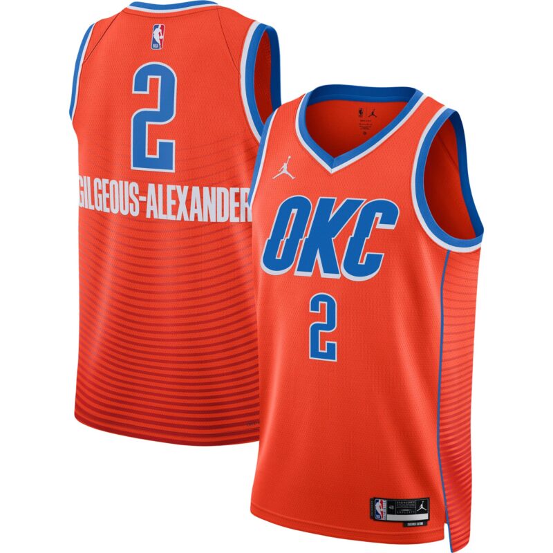 Shai Gilgeous-Alexander Oklahoma City Thunder Brand Unisex Swingman Jersey - Statement Edition - Orange