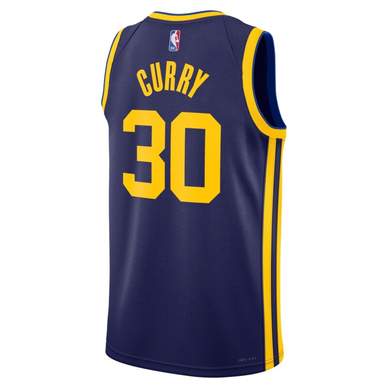 Stephen Curry Golden State Warriors Brand Unisex Swingman Jersey - Statement Edition - Navy - Image 3